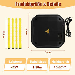 SWANEW Wärmeplatte Küken 30W-50W, Küken Wärmeplatte