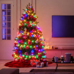 SWANEW LED Weihnachts Lichterkette, RGBIC Lichterkette, IP65, Für Innen & Außen