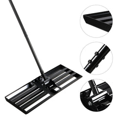 SWANEW Rasen rakel, Rasenschieber, Flächenebner,  Wiese Rechen, 75cmx25cm