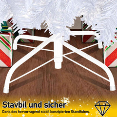 SWANEW Künstlicher Weihnachtsbaum, PVC Schwer Entflammbar, mit ständer, Weihnachtsdeko