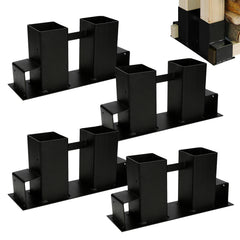 SWANEW Holzstapelhilfe, stabile Holz Stapelhilfe, Brennholz Stapelhilfe, Holzstapelhalter, Kaminholz, Gestell Holz