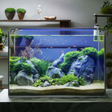 SWANEW LED Aquarium Beleuchtung, 24/7 Modus, wasserdicht, 55-150cm, Aufsetzleuchte Vollspektrum Licht