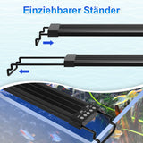 SWANEW LED Aquarium Beleuchtung, 24/7 Modus, wasserdicht, 55-150cm, Aufsetzleuchte Vollspektrum Licht