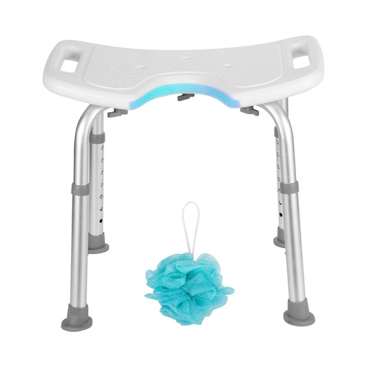 Duschhocker Duschstuhl Höhenverstellbar 41-56 cm