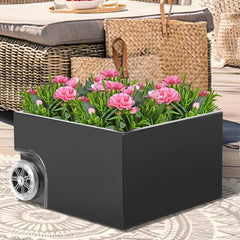 SWANEW Sonnenschirmständer Schirmständer Sonnenschirm Ständer mit Rollen, Bepflanzbar