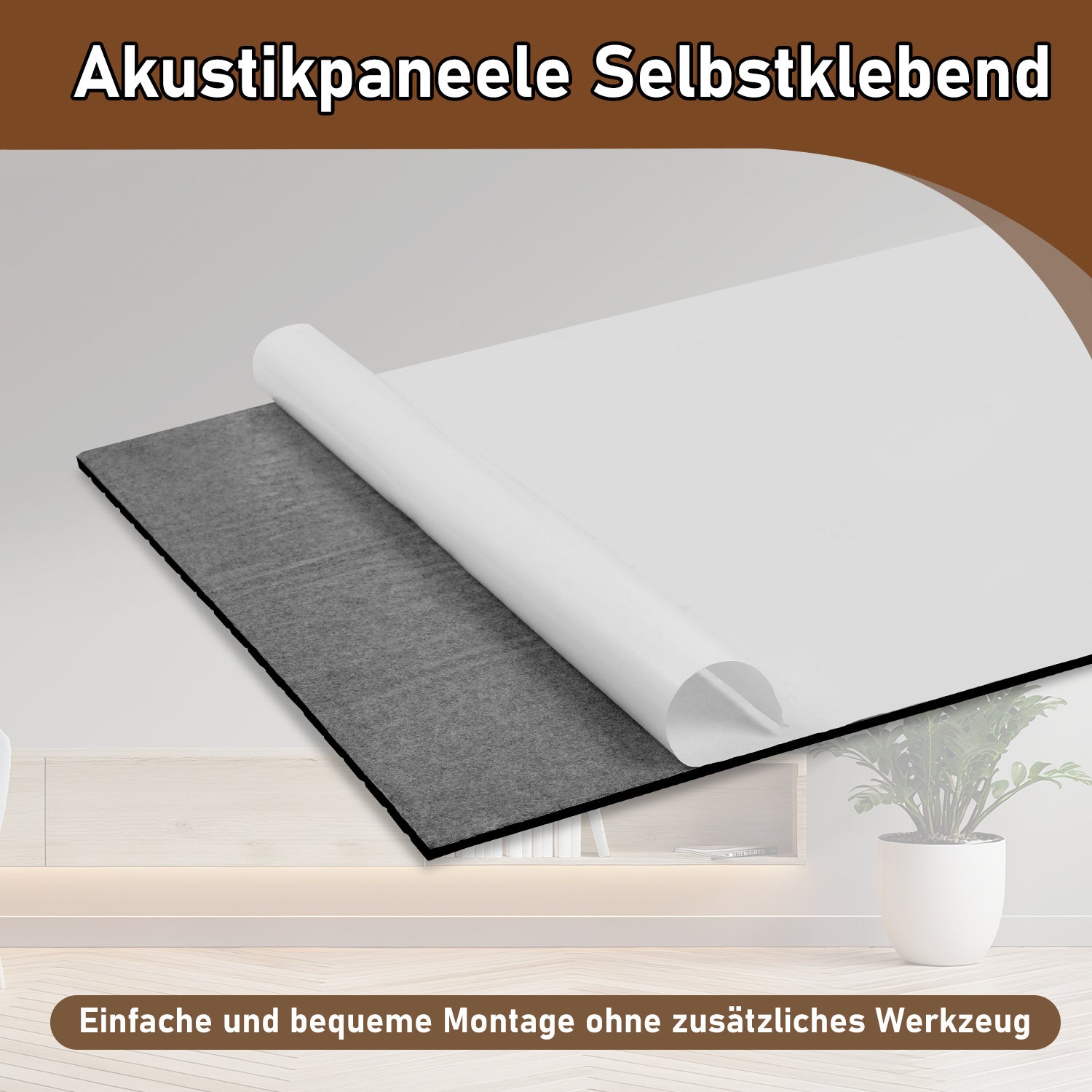 Akustikpaneele selbstklebend 120x60cm