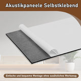 SWANEW Akustikpaneele selbstklebend, Akustikplatten, Hohe Dichte Wandakustik, 120x60cm