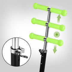 SWANEW Kinderroller Funscooter Tretroller Kickroller 3-Rad-Kinderroller LED-bis 50kg belastbar, Höhenverstellbar