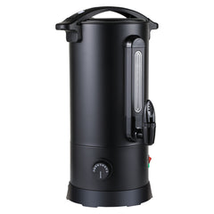 SWANEW Glühweinkocher 10L, 1800W Heißgetränkespender Glühweinkessel Edelstahl Glühweinautomat  mit Zapfhahn Thermostat, Einstellbare Temperatur von 30-110°C