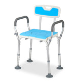 SWANEW 3 in 1 Duschhocker & Toilettenstuhl für Senioren, 36-52cm Höhenverstellbar Toilettensicherheits,Rahmen erhöhter Toilettensitz Badhocker für Erwachsene