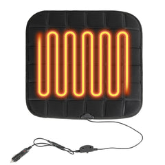 SWANEW Auto Sitzheizung, Auto Rücksitzheizung Matten mit Schalter 12V PKW KFZ getrennt carbonheizmatte Heizstufen