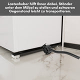 SWANEW 2PCS Waschmaschinen Untergestell Podest Sockel Trockner Einstellbar 45-70cm