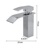 SWANEW Wasserhahn Hochdruck Waschtischmischer Messing Bad Armatur Mischbatterie Einhebelmischer Spültisch