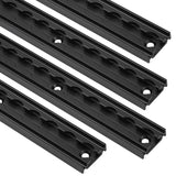 SWANEW 4-12x 1M Airlineschienen, Airlineschiene mit 8 Doppelhaken, für Transporter, Wohnwagen, LKWS