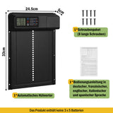 SWANEW Automatische Hühnerklappe, Hühnertür Automatischer Türöffner, Elektrische Hühnerklappe, mit Wasserdicht Großes Display, Timer