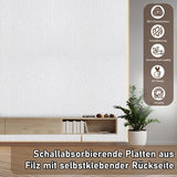 SWANEW Akustikpaneele selbstklebend, Akustikplatten, Hohe Dichte Wandakustik, 120x60cm