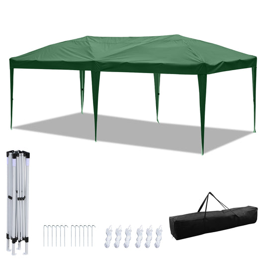 SWANEW Faltpavillon mit Zentralverriegelung, Pop Up Pavillon, 3x6m, UV-Schutz, Wasserdicht