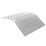 SWANEW Türschwellenrampe, Rollstuhlrampe, 60/80/100cm Alu Auffahrrampe, Schwellenbrücke