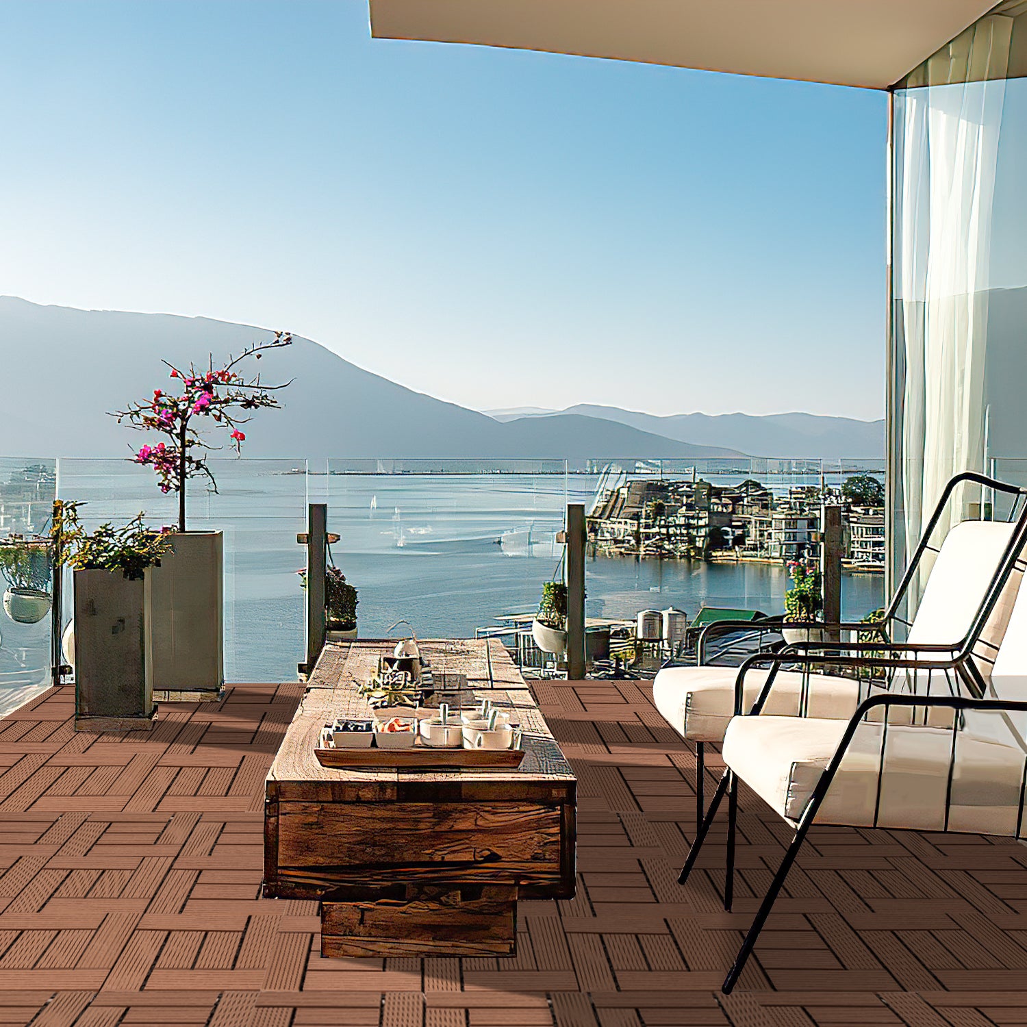 WPC Balkon Bodenfliese