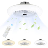 SWANEW Deckenventilator mit Beleuchtung, Deckenleuchte mit Ventilator, 80W, Ø55cm, 3 Windgeschwindigkeiten