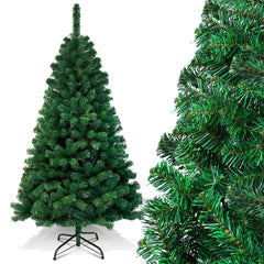 SWANEW Künstlicher Weihnachtsbaum, PVC Schwer Entflammbar, mit ständer, Weihnachtsdeko