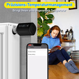 SWANEW Heizkörperthermostat, Thermostatisches Heizkörperventil, WiFi Smart Heizungsthermostat