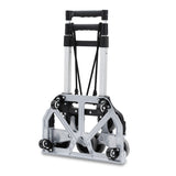 SWANEW Treppensteiger sackkarre klappbar, bis 75kg, Transportkarre extra Langer Teleskopgriff 100 cm, Aluminium treppensackkarre