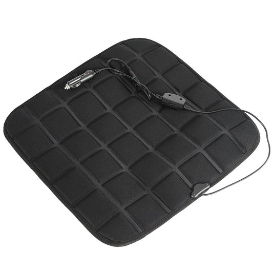 SWANEW Auto Sitzheizung, Auto Rücksitzheizung Matten mit Schalter 12V PKW KFZ getrennt carbonheizmatte Heizstufen