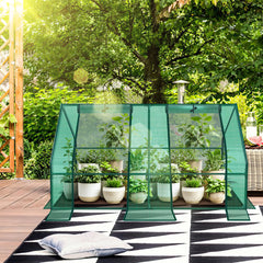 SWANEW Gewächshaus Klein, UV-beständige PE-Plane Foliengewächshaus, Tomatenhaus 180*90*90CM