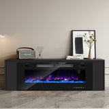 SWANEW Elektrokamin Wandkamin, Elektrischer Kamin mit Heizung, 750W/1500W, 127cm