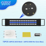 SWANEW LED Aquarium Beleuchtung, 24/7 Modus, wasserdicht, 55-150cm, Aufsetzleuchte Vollspektrum Licht