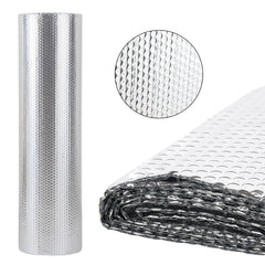 SWANEW Isolierfolie 1M X 10M Reflexionsfolie Heizung 10㎡ thermofolie Alu-Luftpolsterfolie Dämmfolie Isolierung