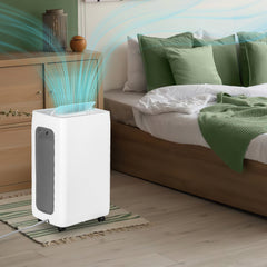 SWANEW 26L/Tag Luftentfeuchter Elektrisch,Raumentfeuchter fur Raumgröße ca. 50m², Lufttrockner Leise, 3 Betriebsarten, Digitalanzeige, 24H Timer