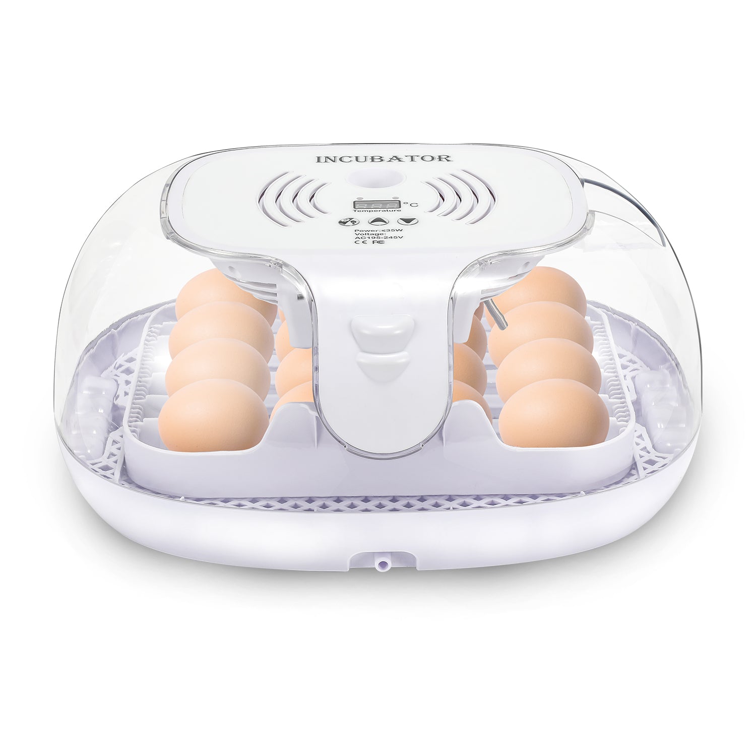Brutautomat Vollautomatisch Inkubator für 16 Hühnereier