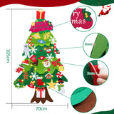 SWANEW Filz Weihnachtsbaum, DIY Lichterketten für Kinder