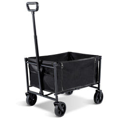 SWANEW Bollerwagen, Ware Gerätewagen, Handwagen, Transportwagen, mit klappbarer Seitenwand, 60 L