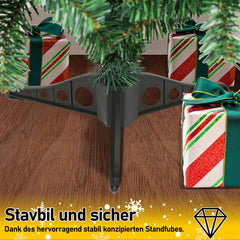 SWANEW Künstlicher Weihnachtsbaum, PVC Schwer Entflammbar, mit ständer, Weihnachtsdeko