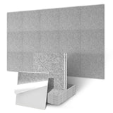 SWANEW Akustikpaneele selbstklebend, Akustikplatten, Akustikschaumstoff, 30x30x0.9cm