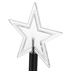 SWANEW LED Garten Leuchtstäbe Stern, Weihnachtslichter Außen mit Batterie und Timer, IP65 Sterne Weihnachtsbeleuchtung, für Gartenstecker