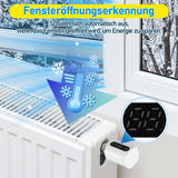 SWANEW Heizkörperthermostat, Thermostatisches Heizkörperventil, WiFi Smart Heizungsthermostat