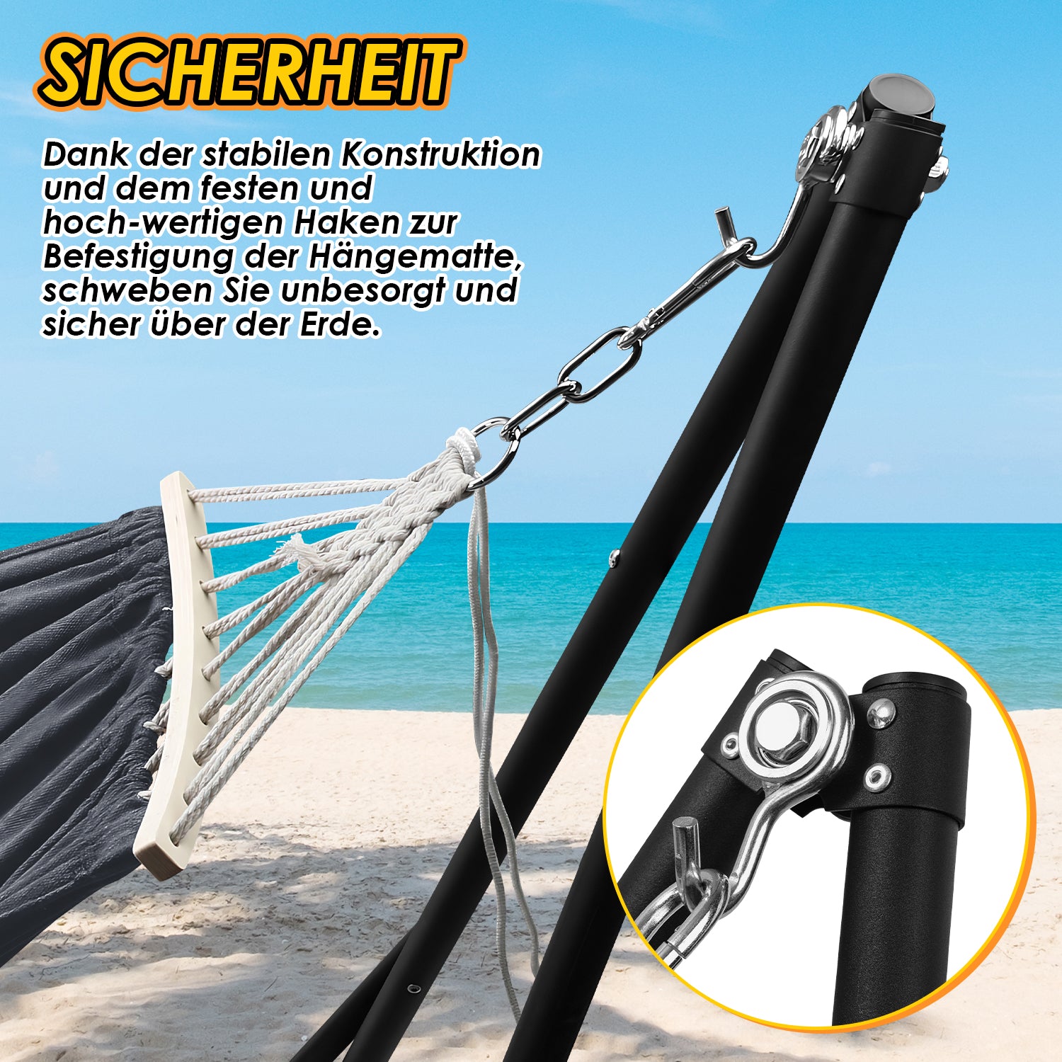 Hängematte mit Gestell