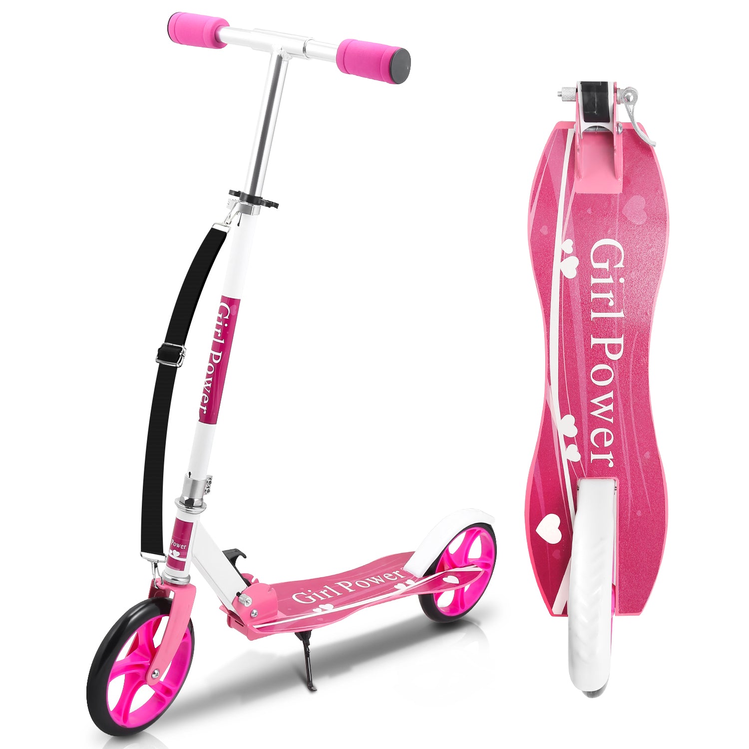 Kinderscooter Aluminium mit 205 mm Rädern & 3-fach höhenverstellbar