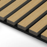 SWANEW Akustikpaneele Holz, 120x60cm, 0,72㎡, Holzpaneele, 3D Wandpaneele Akustik