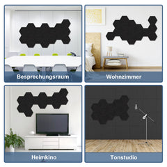 Akustikplatten selbstklebend Filz – Hochdichte Akustikpaneele 