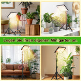 SWANEW Pflanzenlampe LED mit Ständer, Höhenverstellbare Pflanzenleuchte LED Vollspektrum, 242 LEDs Grow Lampe