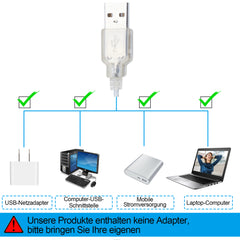 SWANEW 10 LED Spiegelleuchte Licht für Schminktisch Beleuchtung Dimmbar USB