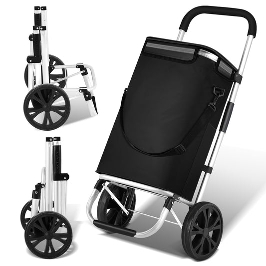 SWANEW Einkaufstrolley, klappbar Einkaufswagen, Tragbare, bis 40kg