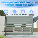 SWANEW Automatischer Flügeltorantrieb, Doppelflügeltorantrieb, mit 6 Fernbedienungen, Warnleuchte
