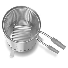 SWANEW Brennholz Poolheizung, Schwimmbadheizung mit Feuer, 100% rostfreier Edelstahl Poolheizung Feuertonne, 32-38mm Anschlüsse, mit Feuerfeste Matte und Tablett