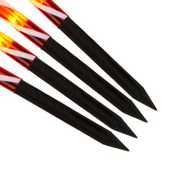 SWANEW Zuckerstangen LED Garten Weihnachtsdeko, 4/8 Stück Zuckerstange Weihnachts Dekoration Leuchtstab Außen, mit Erdspieß, wasserdichte Batteriebox